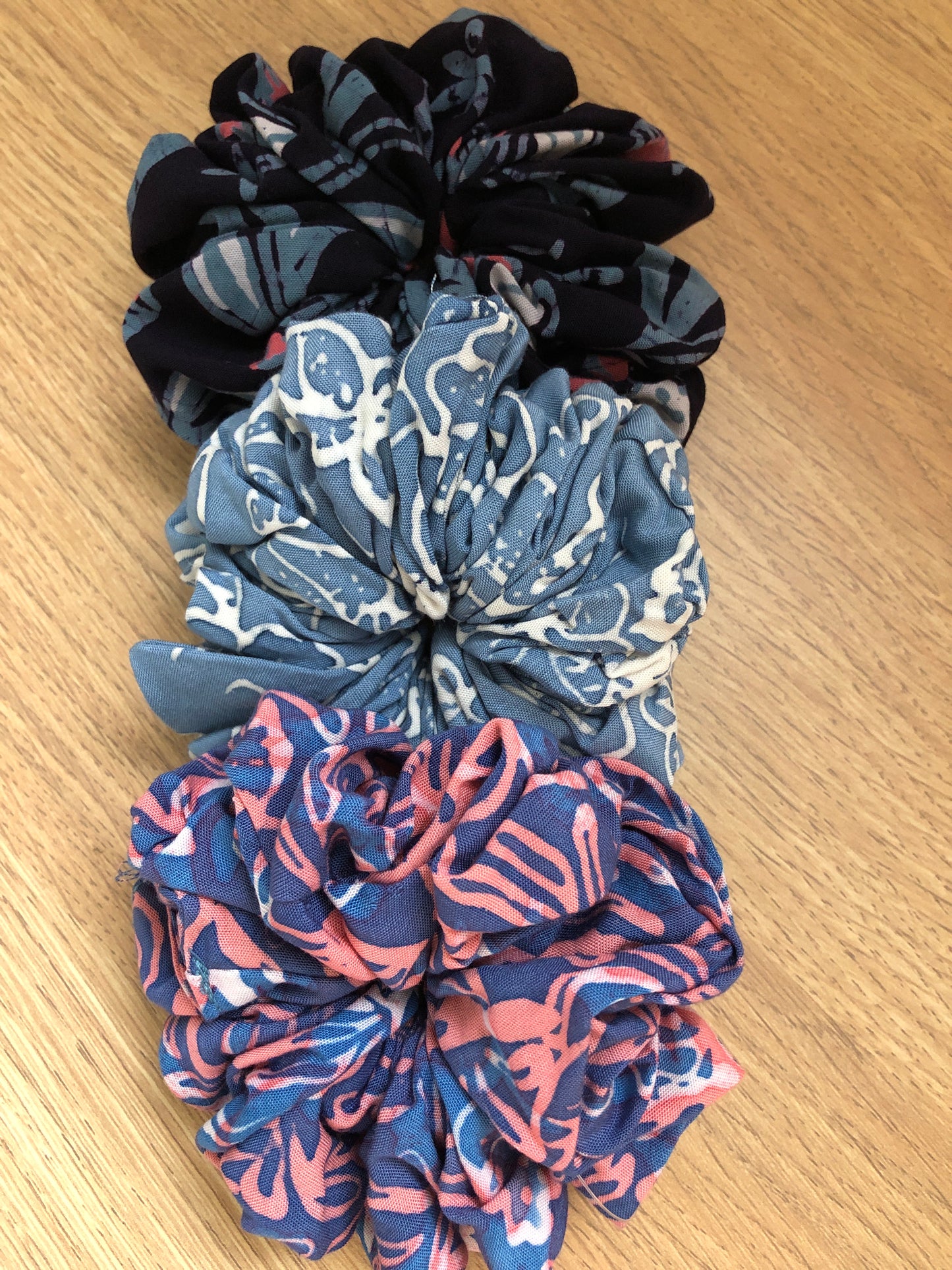 Princess Batik Scrunchies Bundle of 3