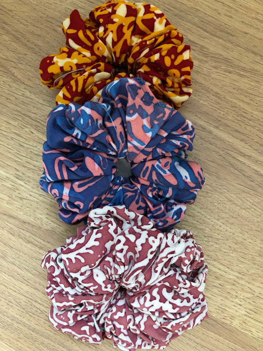 Princess Batik Scrunchies Bundle of 3